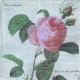 Салфетка для декупажа бумажная "Старинная роза", 33х33 см